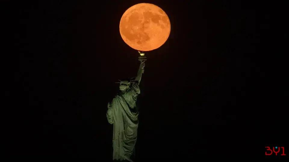 Lua do Esturjão ilumina os céus: um espetáculo impressionante